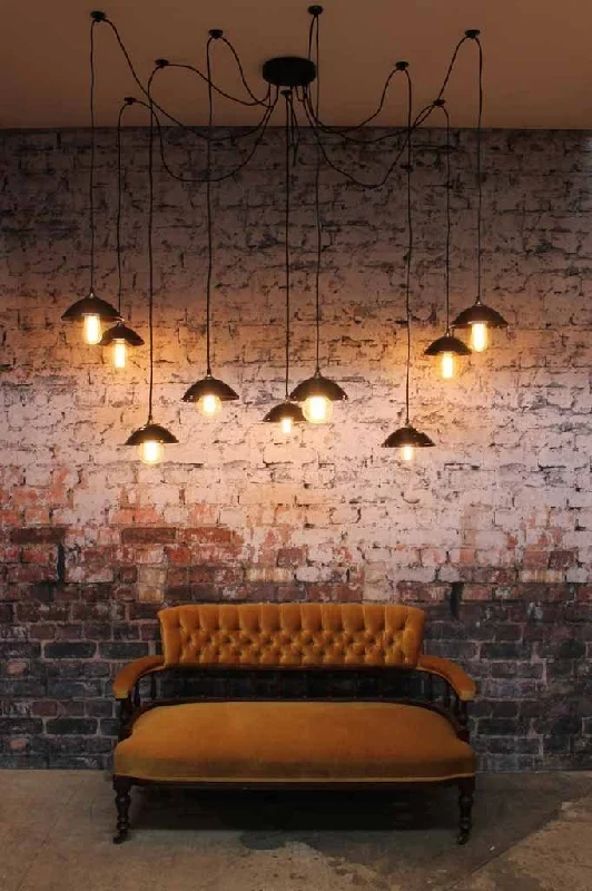 Industrial Iron Chandeliers for Loft - Inspired SpacesIndustrial Iron Chandeliers for Loft - Inspired SpacesBakelite Shade Chandelier - 9 Drop Industrial Iron Chandeliers for Loft - Inspired SpacesIndustrial Iron Chandeliers for Loft - Inspired SpacesBakelite Shade Chandelier - 9 Drop