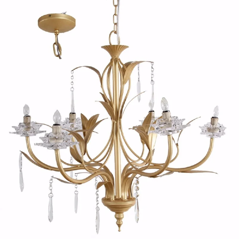 LED Chandeliers for Energy - Efficient LightingLED Chandeliers for Energy - Efficient LightingBenzara Glamorous Nature Inspired 6 Light Chandelier, Gold and Clear LED Chandeliers for Energy - Efficient LightingLED Chandeliers for Energy - Efficient LightingBenzara Glamorous Nature Inspired 6 Light Chandelier, Gold and Clear