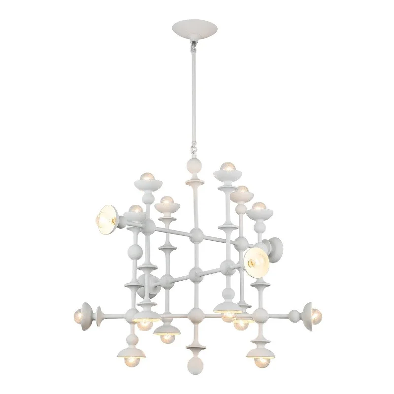 Chandeliers with Murano Glass for a High - End Artistic TouchChandeliers with Murano Glass for a High - End Artistic TouchCadence Steel 29" Chandelier, 18 x 40W, E12 - Antique White Chandeliers with Murano Glass for a High - End Artistic TouchChandeliers with Murano Glass for a High - End Artistic TouchCadence Steel 29" Chandelier, 18 x 40W, E12 - Antique White