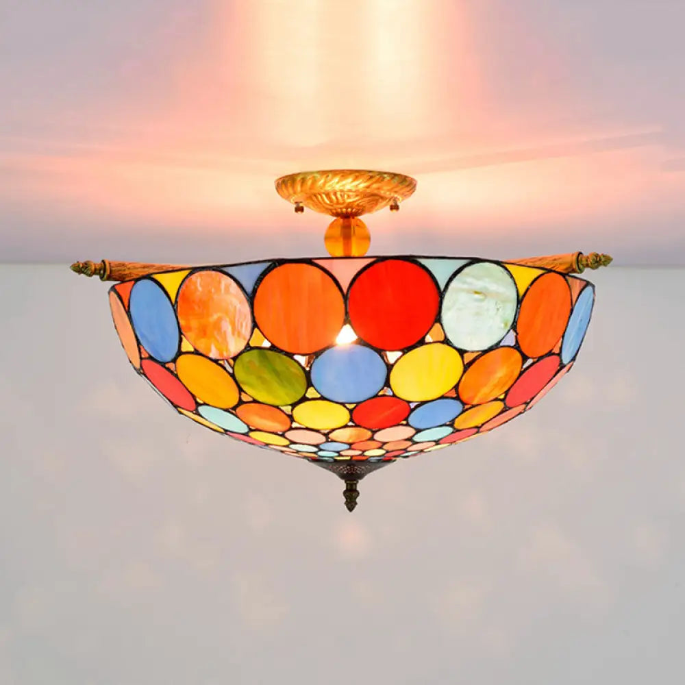Chandeliers for High Ceilings to Fill Vertical SpaceChandeliers for High Ceilings to Fill Vertical SpaceTiffany-Style Stained Glass Circle Flush Mount Lighting with 5 Brass Heads - 21.5"/25.5" Wide Chandeliers for High Ceilings to Fill Vertical SpaceChandeliers for High Ceilings to Fill Vertical SpaceTiffany-Style Stained Glass Circle Flush Mount Lighting with 5 Brass Heads - 21.5"/25.5" Wide