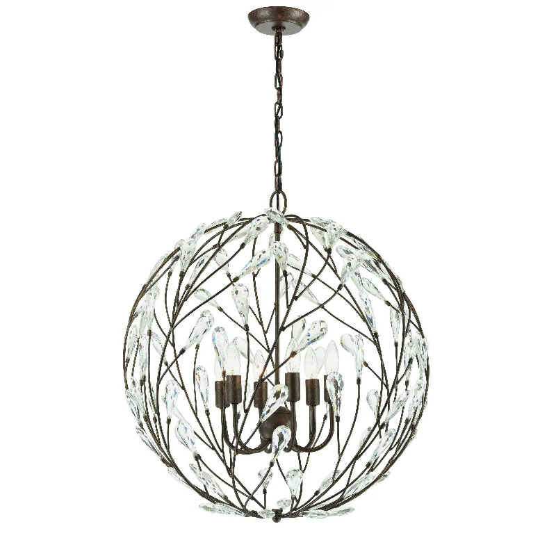 French Country Chandeliers with a Romantic AuraFrench Country Chandeliers with a Romantic AuraCrislett 25'' Wide 6-Light Chandelier - Sunglow Bronze By ELK French Country Chandeliers with a Romantic AuraFrench Country Chandeliers with a Romantic AuraCrislett 25'' Wide 6-Light Chandelier - Sunglow Bronze By ELK