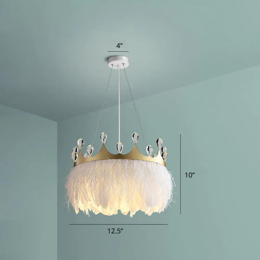 Chandeliers with Clear Crystal for a Sparkling EffectChandeliers with Clear Crystal for a Sparkling EffectFeathered Crown Child Room Chandelier: Minimalist Pendant Lamp in White with Crystal Accents Chandeliers with Clear Crystal for a Sparkling EffectChandeliers with Clear Crystal for a Sparkling EffectFeathered Crown Child Room Chandelier: Minimalist Pendant Lamp in White with Crystal Accents