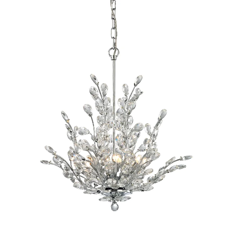 Chandeliers with Multiple Lights for Maximum IlluminationChandeliers with Multiple Lights for Maximum IlluminationCrystique 6-Light Chandelier in Polished Chrome with Branch Metalwork and Clear Crystal ELK Lighting Chandeliers with Multiple Lights for Maximum IlluminationChandeliers with Multiple Lights for Maximum IlluminationCrystique 6-Light Chandelier in Polished Chrome with Branch Metalwork and Clear Crystal ELK Lighting