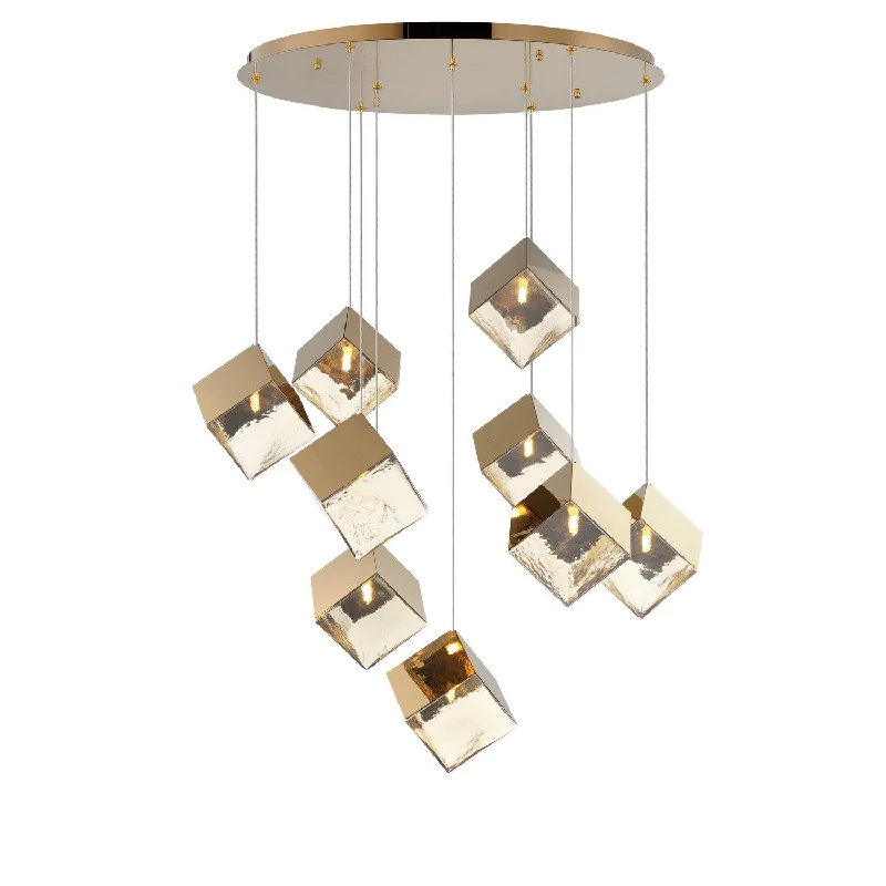 Chandeliers with Metal Frames in Copper FinishChandeliers with Metal Frames in Copper FinishIce Cube LED Pendant Chandeliers with Metal Frames in Copper FinishChandeliers with Metal Frames in Copper FinishIce Cube LED Pendant