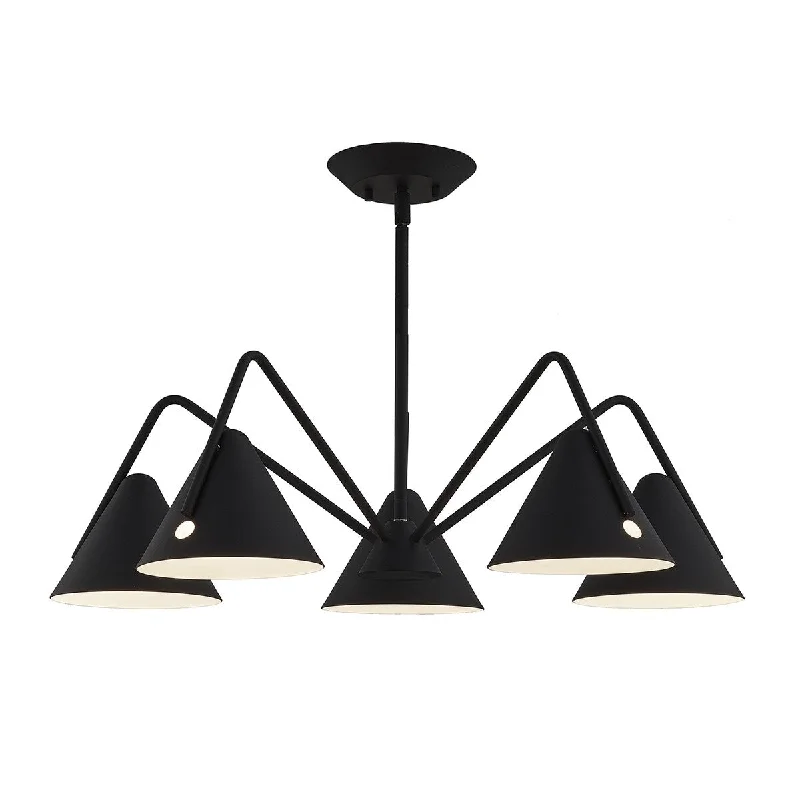 Chandeliers with Candle - Style Bulbs for a Classic AestheticChandeliers with Candle - Style Bulbs for a Classic AestheticEVOLV Zag 5-Light Matte Black Chandelier Chandeliers with Candle - Style Bulbs for a Classic AestheticChandeliers with Candle - Style Bulbs for a Classic AestheticEVOLV Zag 5-Light Matte Black Chandelier