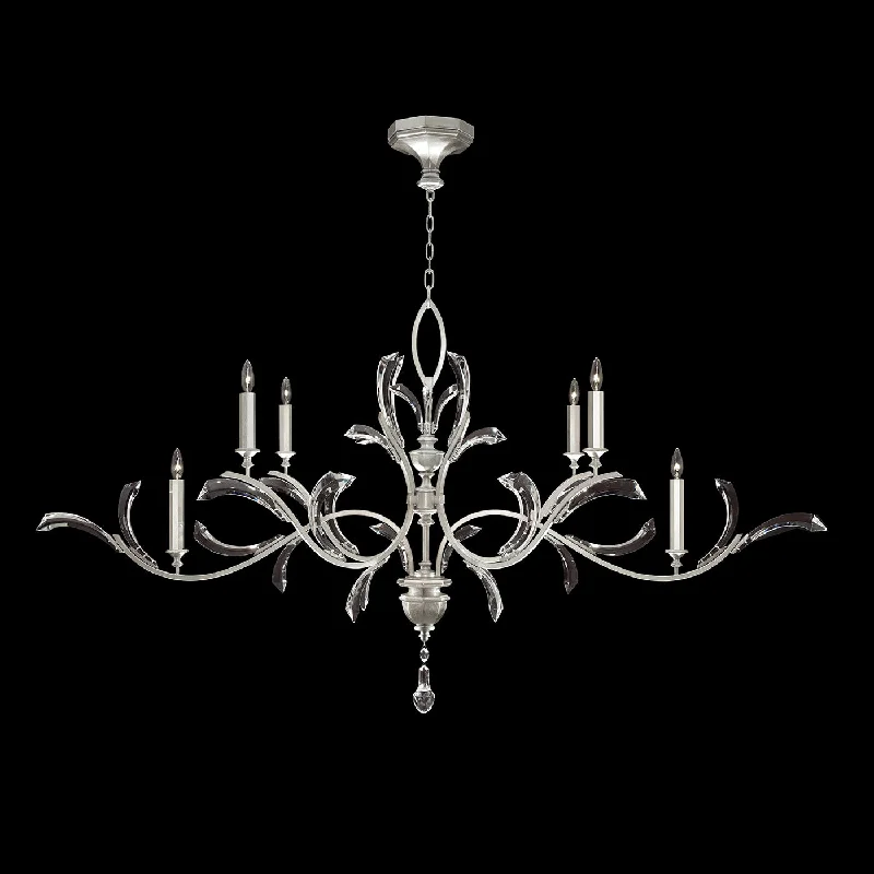 Chandeliers with Metal Frames in Black FinishChandeliers with Metal Frames in Black FinishFine Art Beveled Arcs 700840-SF4 Chandelier Light - Silver Leaf Chandeliers with Metal Frames in Black FinishChandeliers with Metal Frames in Black FinishFine Art Beveled Arcs 700840-SF4 Chandelier Light - Silver Leaf