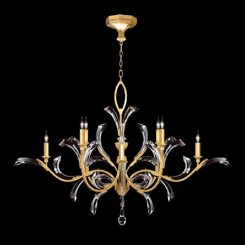 Small Chandeliers for Compact RoomsSmall Chandeliers for Compact RoomsFine Art Beveled Arcs 701240-SF3 Chandelier Light - Gold Leaf