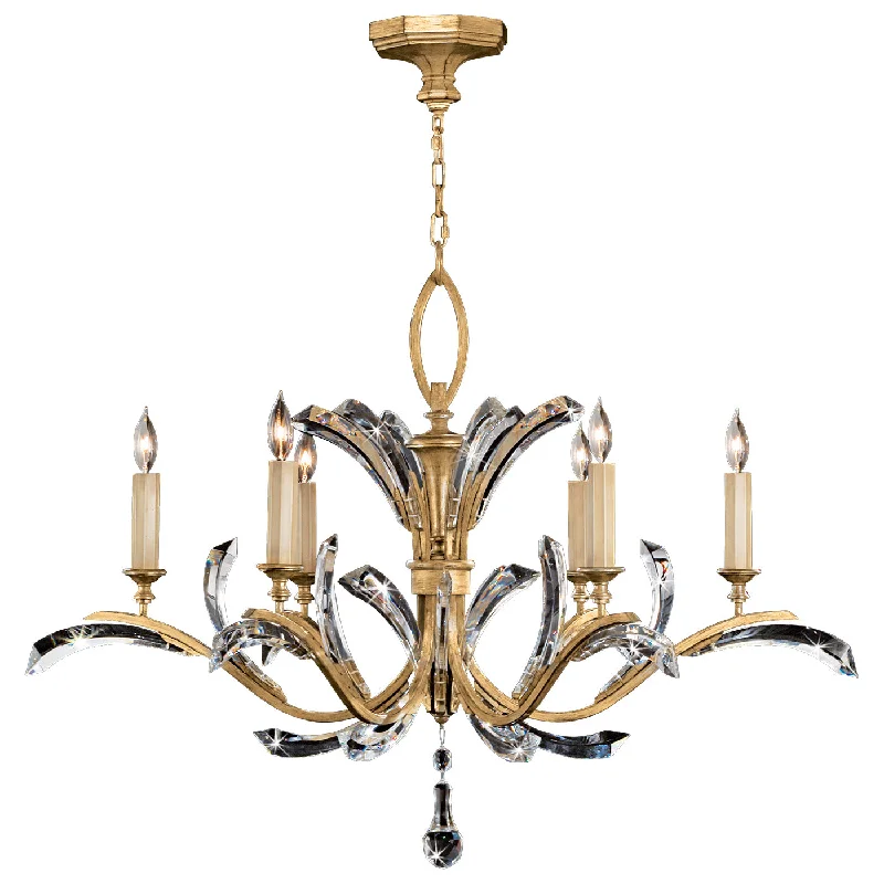 Large Chandeliers for Grand Halls and FoyersLarge Chandeliers for Grand Halls and FoyersFine Art Beveled Arcs 761240ST Chandelier Light - Gold