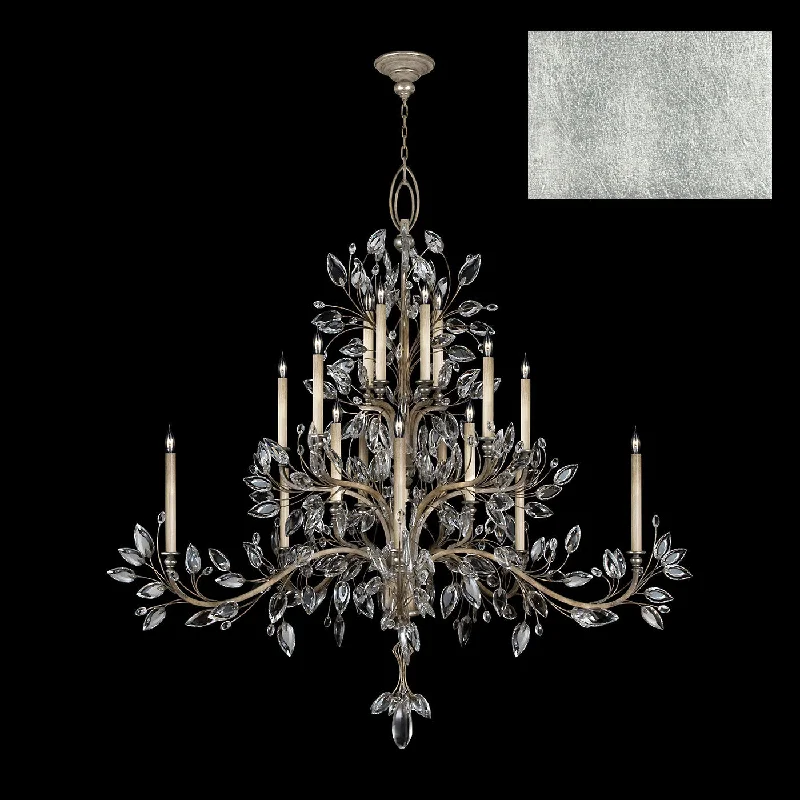Chandeliers with Metal Frames in Gold FinishChandeliers with Metal Frames in Gold FinishFine Art Crystal Laurel 771240-SF4 Chandelier Light - Silver Leaf Chandeliers with Metal Frames in Gold FinishChandeliers with Metal Frames in Gold FinishFine Art Crystal Laurel 771240-SF4 Chandelier Light - Silver Leaf