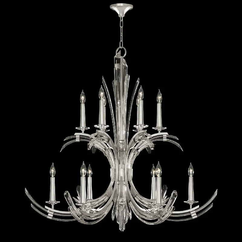 Chandeliers with Frosted Glass for a Softer Light DiffusionChandeliers with Frosted Glass for a Softer Light DiffusionFine Art Trevi 781640-1ST Chandelier Light - Silver Chandeliers with Frosted Glass for a Softer Light DiffusionChandeliers with Frosted Glass for a Softer Light DiffusionFine Art Trevi 781640-1ST Chandelier Light - Silver