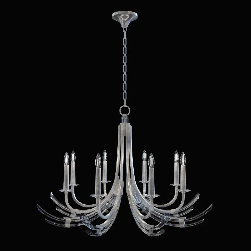 Chandeliers with Metal Frames in Black FinishChandeliers with Metal Frames in Black FinishFine Art Trevi 782140-1ST Chandelier Light - Silver Chandeliers with Metal Frames in Black FinishChandeliers with Metal Frames in Black FinishFine Art Trevi 782140-1ST Chandelier Light - Silver