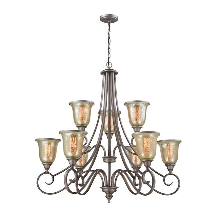 Chandeliers with Venetian Glass for a Luxurious LookChandeliers with Venetian Glass for a Luxurious LookGeorgetown 9-Light Chandelier in in Weathered Zinc with Mercury Glass Chandeliers with Venetian Glass for a Luxurious LookChandeliers with Venetian Glass for a Luxurious LookGeorgetown 9-Light Chandelier in in Weathered Zinc with Mercury Glass