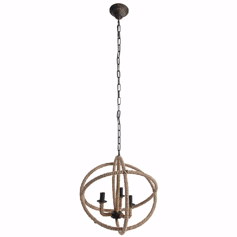 Bohemian - Style Beaded Chandeliers for Eclectic DecorBohemian - Style Beaded Chandeliers for Eclectic DecorImpressive Cade-3 Light Roped Chandelier By Benzara Bohemian - Style Beaded Chandeliers for Eclectic DecorBohemian - Style Beaded Chandeliers for Eclectic DecorImpressive Cade-3 Light Roped Chandelier By Benzara