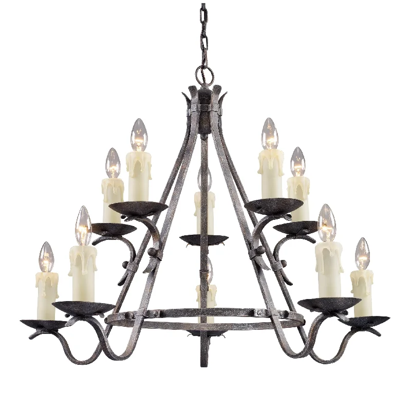 Chandeliers with Murano Glass for a High - End Artistic TouchChandeliers with Murano Glass for a High - End Artistic TouchJamestown 5+5-Light Chandelier in Moonlit Rust ELK Lighting Chandeliers with Murano Glass for a High - End Artistic TouchChandeliers with Murano Glass for a High - End Artistic TouchJamestown 5+5-Light Chandelier in Moonlit Rust ELK Lighting