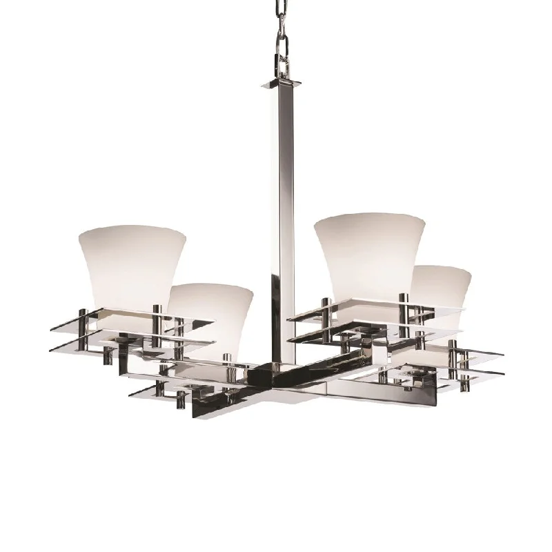 Mini Chandeliers for Adding Charm to Small SpacesMini Chandeliers for Adding Charm to Small SpacesJustice Design Fusion Metropolis 4-light Polished Chrome Chandelier, Opal Round Flared Shade - Polished Chrome Mini Chandeliers for Adding Charm to Small SpacesMini Chandeliers for Adding Charm to Small SpacesJustice Design Fusion Metropolis 4-light Polished Chrome Chandelier, Opal Round Flared Shade - Polished Chrome