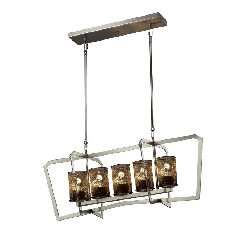 Art Deco Chandeliers for a Retro - Glam LookArt Deco Chandeliers for a Retro - Glam LookJustice Design Wire Mesh Aria 5-light Brushed Nickel Chandelier, Cylinder - Flat Rim Shade - Silver Art Deco Chandeliers for a Retro - Glam LookArt Deco Chandeliers for a Retro - Glam LookJustice Design Wire Mesh Aria 5-light Brushed Nickel Chandelier, Cylinder - Flat Rim Shade - Silver