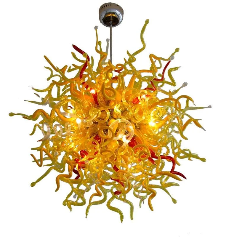 Large Chandeliers for Grand Halls and FoyersLarge Chandeliers for Grand Halls and FoyersBlown Murano Glass Chandelier Golden And Red Chihuly Style Large Chandeliers for Grand Halls and FoyersLarge Chandeliers for Grand Halls and FoyersBlown Murano Glass Chandelier Golden And Red Chihuly Style