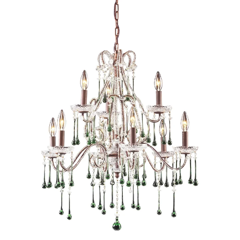Chandeliers with Metal Frames in Copper FinishChandeliers with Metal Frames in Copper FinishOpulence 9-Light Chandelier in Rust with Lime Crystals ELK Lighting Chandeliers with Metal Frames in Copper FinishChandeliers with Metal Frames in Copper FinishOpulence 9-Light Chandelier in Rust with Lime Crystals ELK Lighting