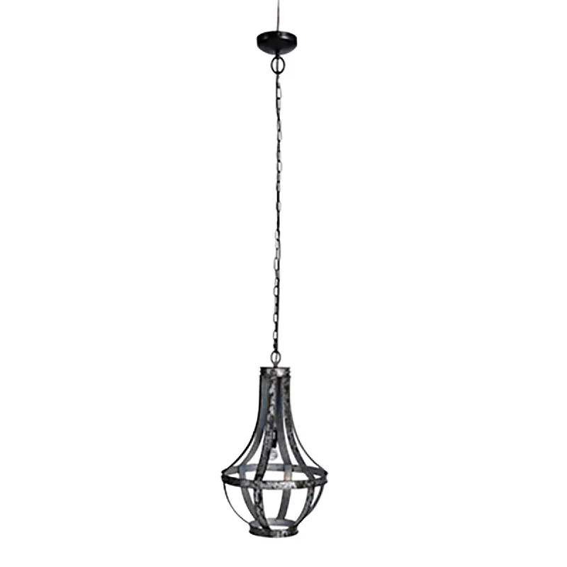 Chandeliers with Metal Frames in Black FinishChandeliers with Metal Frames in Black FinishOrdway 15x25.5" Iron Lantern 1-Light Pendant Chandeliers with Metal Frames in Black FinishChandeliers with Metal Frames in Black FinishOrdway 15x25.5" Iron Lantern 1-Light Pendant
