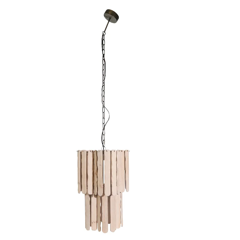 Large Chandeliers for Grand Halls and FoyersLarge Chandeliers for Grand Halls and FoyersSagebrook Home 50516 65" Fir Wood Swag Lamp, Natural