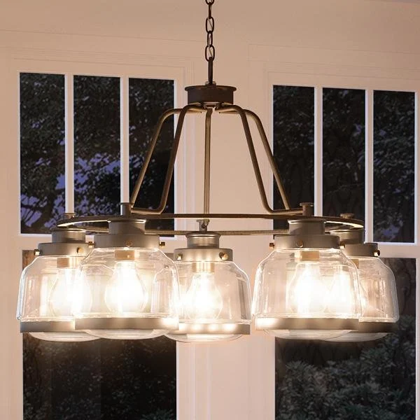 Chandeliers with Metal Frames in Silver FinishChandeliers with Metal Frames in Silver FinishUHP2531 Luxe Industrial Chandelier, 19.25"H x 26"W, Olde Bronze Finish, Nottingham Collection Chandeliers with Metal Frames in Silver FinishChandeliers with Metal Frames in Silver FinishUHP2531 Luxe Industrial Chandelier, 19.25"H x 26"W, Olde Bronze Finish, Nottingham Collection