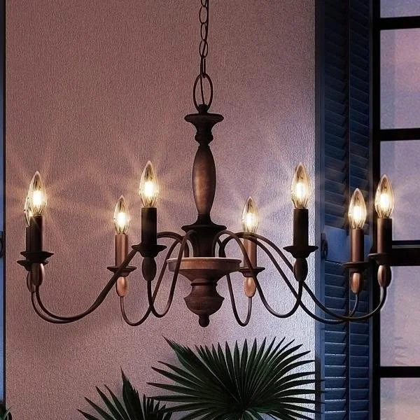 Mid - Century Modern Chandeliers for Vintage AppealMid - Century Modern Chandeliers for Vintage AppealUQL2351 Americana Chandelier, 19.5"H x 29"W, Rustic Bronze Finish, Raleigh Collection Mid - Century Modern Chandeliers for Vintage AppealMid - Century Modern Chandeliers for Vintage AppealUQL2351 Americana Chandelier, 19.5"H x 29"W, Rustic Bronze Finish, Raleigh Collection