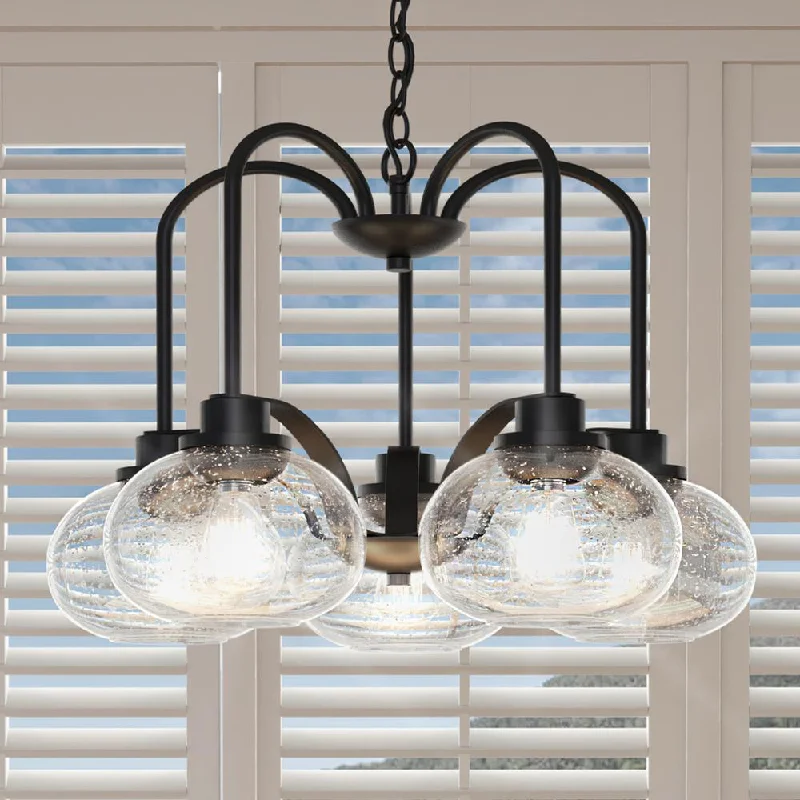 Bohemian - Style Beaded Chandeliers for Eclectic DecorBohemian - Style Beaded Chandeliers for Eclectic DecorUQL3361 Utilitarian Chandelier, 19"H x 26.1"W, Black Bronze Finish, Clearwater Collection Bohemian - Style Beaded Chandeliers for Eclectic DecorBohemian - Style Beaded Chandeliers for Eclectic DecorUQL3361 Utilitarian Chandelier, 19"H x 26.1"W, Black Bronze Finish, Clearwater Collection
