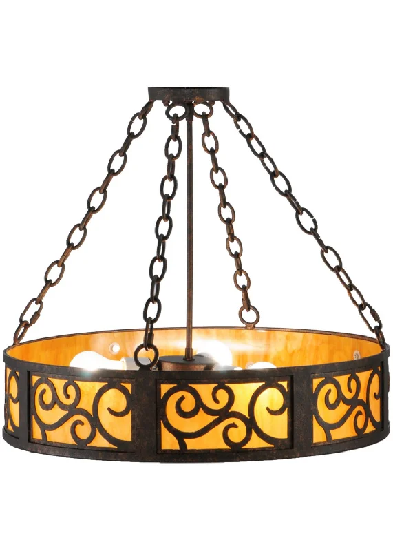 Rustic Ceiling Lights with Reclaimed Wood and Distressed FinishesRustic Ceiling Lights with Reclaimed Wood and Distressed FinishesThree Light Inverted Pendant