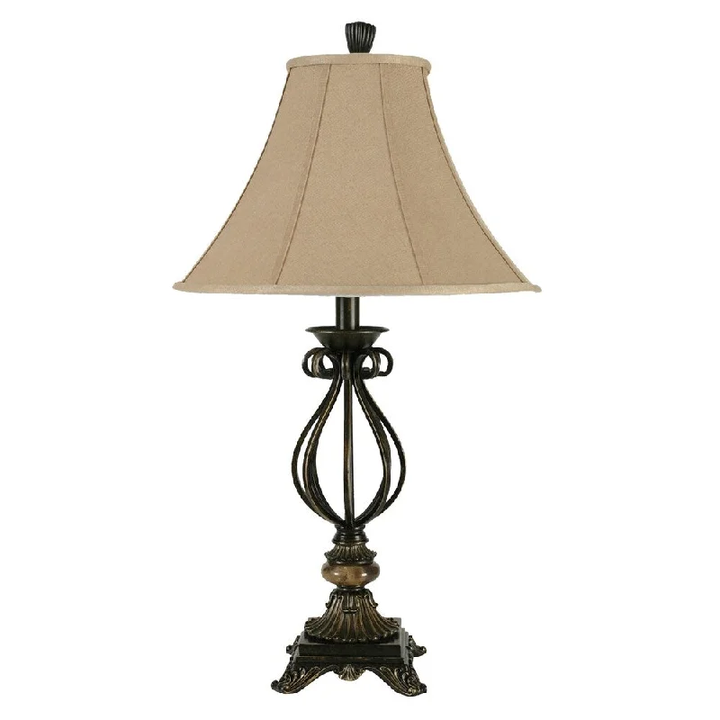 gothic style table lamps with dark finishes for a mysterious lookgothic style table lamps with dark finishes for a mysterious lookGracewood Hollow Salinger Antique Inspired Iron with Poly Table Lamp