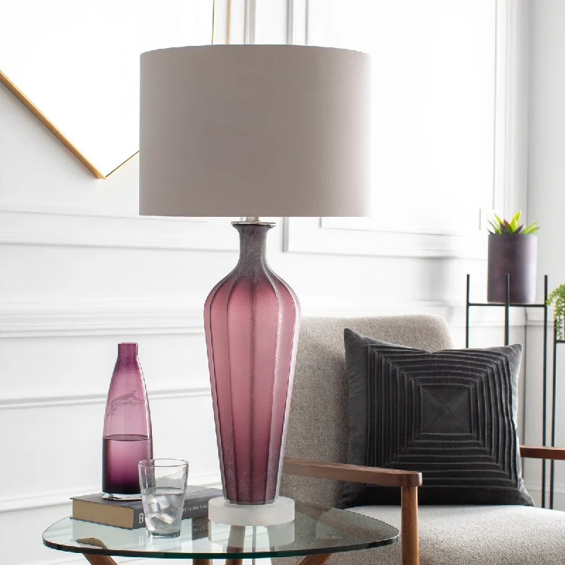 wooden table lamps with natural grain for a warm and organic feelwooden table lamps with natural grain for a warm and organic feelLienz Table Lamp with Purple Base and White Shade wooden table lamps with natural grain for a warm and organic feelwooden table lamps with natural grain for a warm and organic feelLienz Table Lamp with Purple Base and White Shade