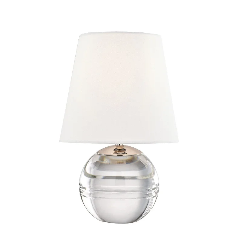 glass table lamps with a frosted surface for soft light diffusionglass table lamps with a frosted surface for soft light diffusionMitzi by Hudson Valley Nicole 1-light Polished Nickel Table Lamp, White Linen