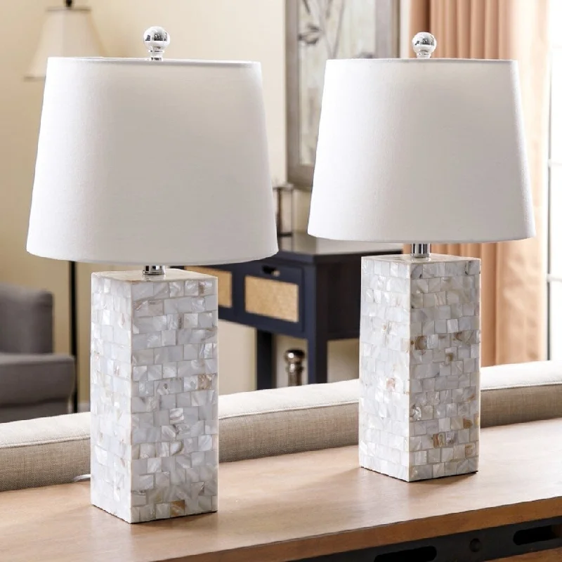 rustic farmhouse table lamps for cozy kitchensrustic farmhouse table lamps for cozy kitchensMother of Pearl Square 26-inch Table Lamp (Set of 2) By Abbyson rustic farmhouse table lamps for cozy kitchensrustic farmhouse table lamps for cozy kitchensMother of Pearl Square 26-inch Table Lamp (Set of 2) By Abbyson