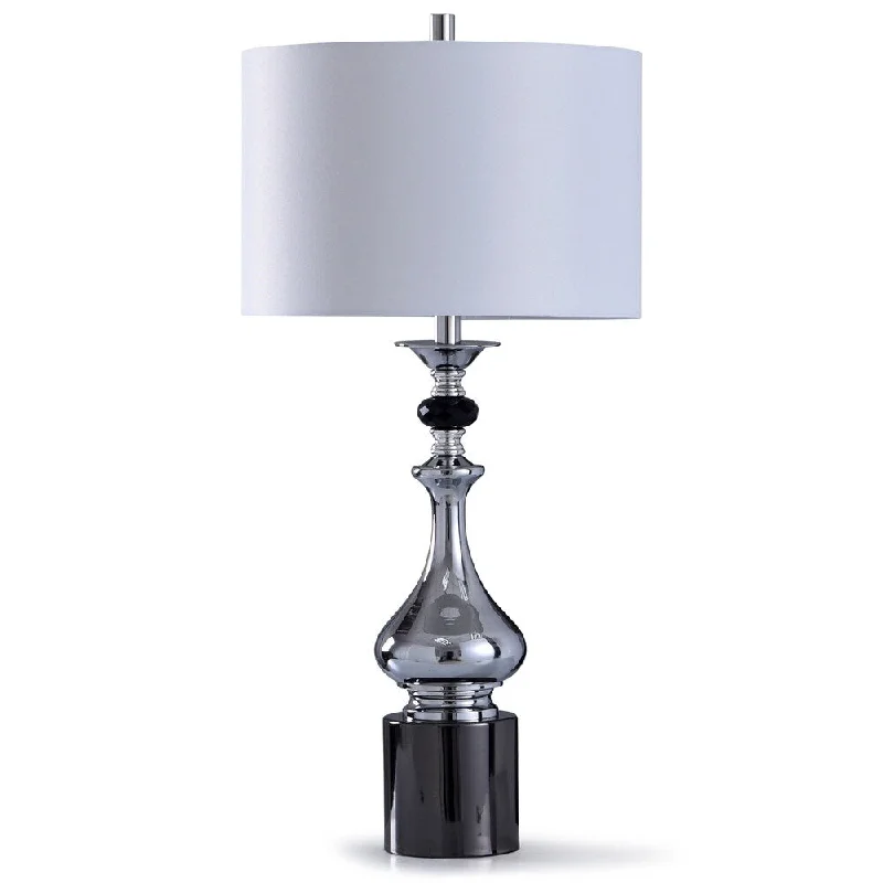 glass table lamps with a frosted surface for soft light diffusionglass table lamps with a frosted surface for soft light diffusionSeaton Chrome with Glass Pedestal Table Lamp with Black Faceted Crystal Detail and Drum Shade glass table lamps with a frosted surface for soft light diffusionglass table lamps with a frosted surface for soft light diffusionSeaton Chrome with Glass Pedestal Table Lamp with Black Faceted Crystal Detail and Drum Shade