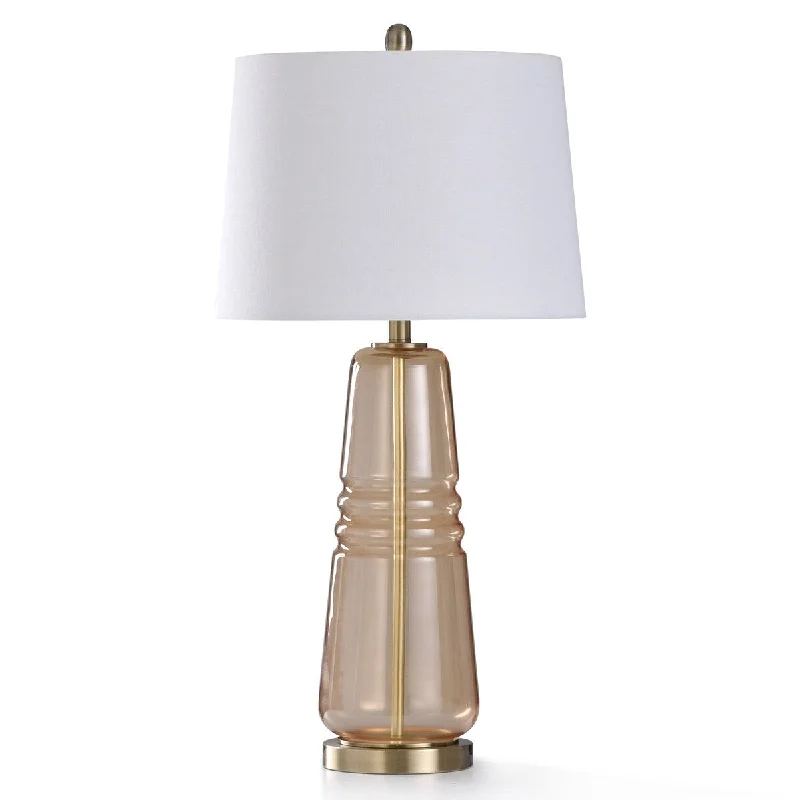 gothic style table lamps with dark finishes for a mysterious lookgothic style table lamps with dark finishes for a mysterious lookStyleCraft Alberni Amber Seeded Glass with Brushed Brass Metal Table Lamp