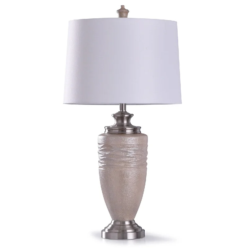 coastal style table lamps with nautical elements for beach housescoastal style table lamps with nautical elements for beach housesStyleCraft Chorley Brushed Silver Textured Wavy Urn Table Lamp with White Drum Shade coastal style table lamps with nautical elements for beach housescoastal style table lamps with nautical elements for beach housesStyleCraft Chorley Brushed Silver Textured Wavy Urn Table Lamp with White Drum Shade