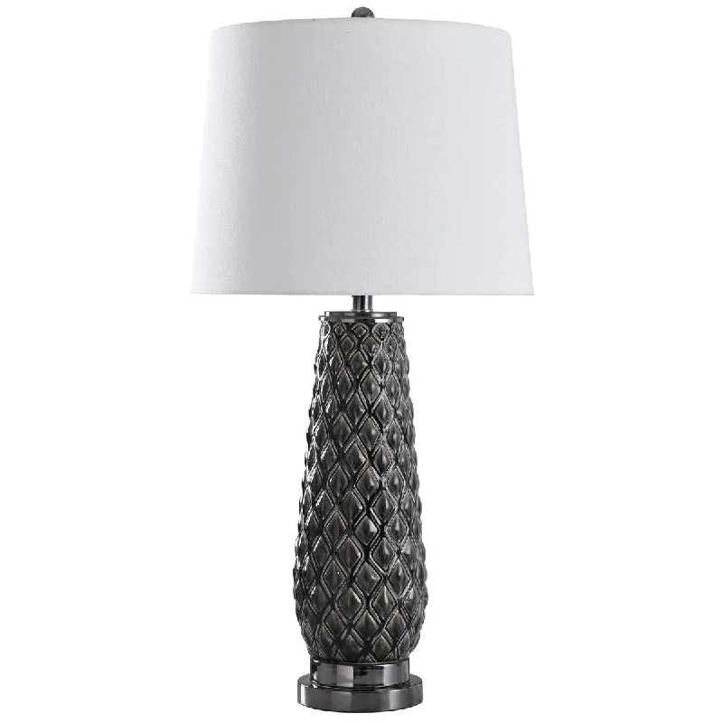 mid century modern table lamps with iconic designs for a stylish studymid century modern table lamps with iconic designs for a stylish studyStyleCraft Hanson Dark Gray Textured Pressed Diamond Pattern Ceramic Table Lamp with White Tapered Drum Shade mid century modern table lamps with iconic designs for a stylish studymid century modern table lamps with iconic designs for a stylish studyStyleCraft Hanson Dark Gray Textured Pressed Diamond Pattern Ceramic Table Lamp with White Tapered Drum Shade