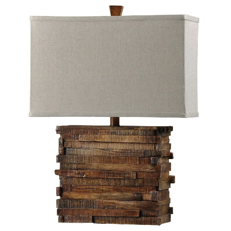 marble table lamps with a luxurious veined pattern for high end decormarble table lamps with a luxurious veined pattern for high end decorStyleCraft Milo Faux Brown Wood Layered Design Table Lamp with Rectangle Softback Linen Shade
