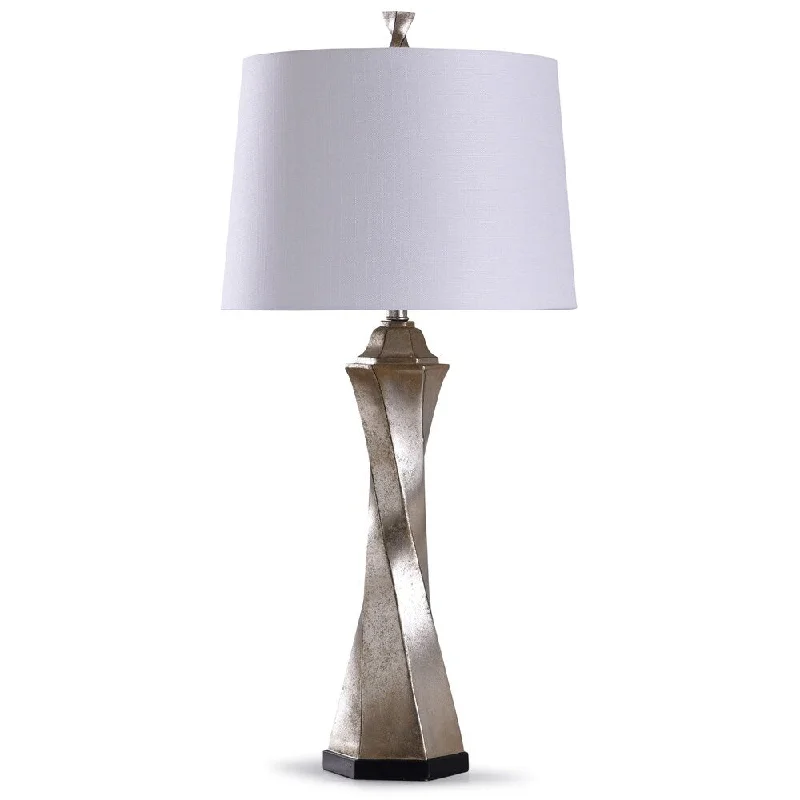 asian inspired table lamps with bamboo accents for a zen atmosphereasian inspired table lamps with bamboo accents for a zen atmosphereStyleCraft Zora Painted Gold Twisted Column Table Lamp with White Tapered Drum Shade