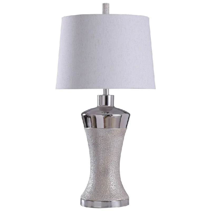 coastal style table lamps with nautical elements for beach housescoastal style table lamps with nautical elements for beach housesTorbali Chrome Table Lamp - White Shade